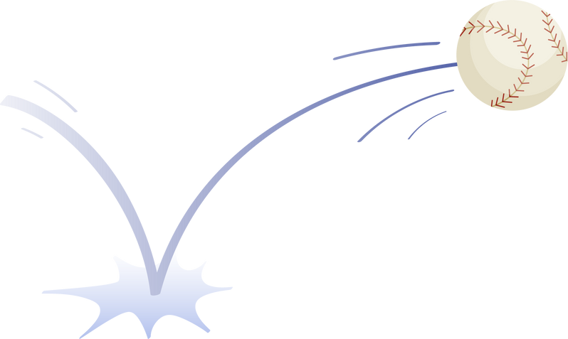 Bouncing ball baseball